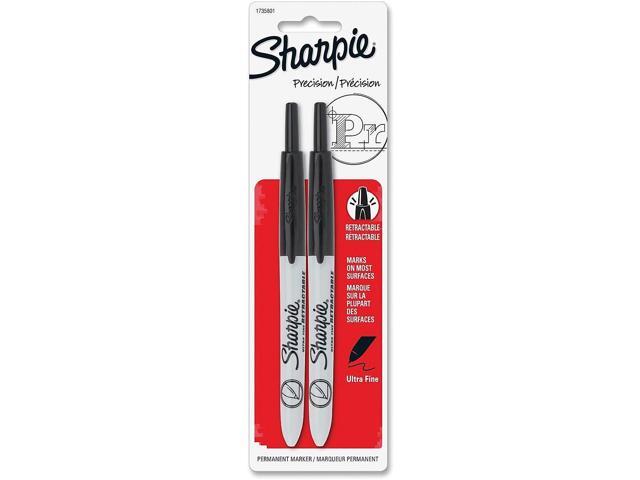Sharpie Markers Retractable Ultra Fine 2/PK Black 1735801