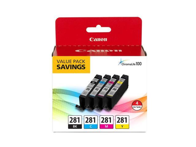 Canon - CLI-281 4-Pack Standard Capacity - Black, Cyan, Magenta, Yellow Ink Cartridges - Black/Cyan/Magenta/Yellow - image 11