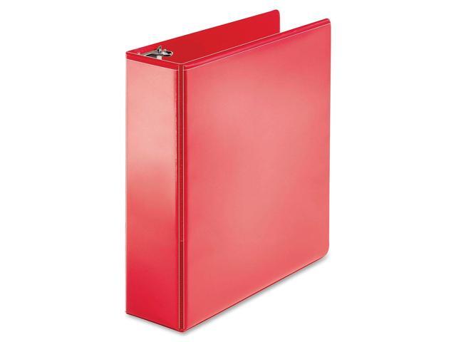 Business Source View Binder Round Ring 3' Red 09969
