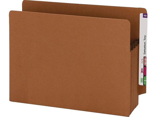 Smead Pocket End Tab Recycled 3-1/2' Exp Ltr 25/BX Redrope 73610