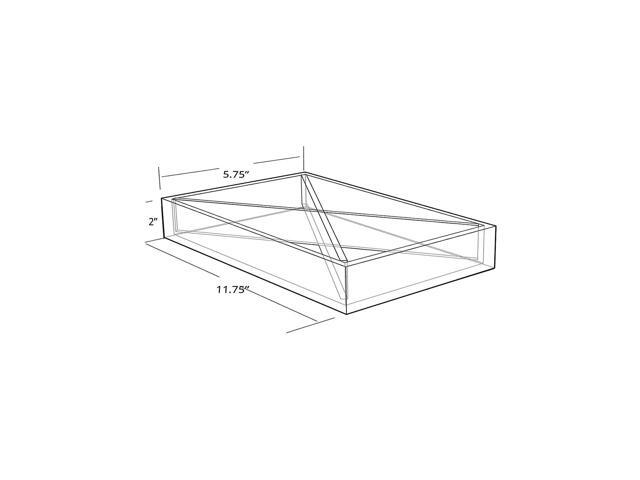 Azar 4-Compartment Plastic Storage Clear 2/Box (556353)