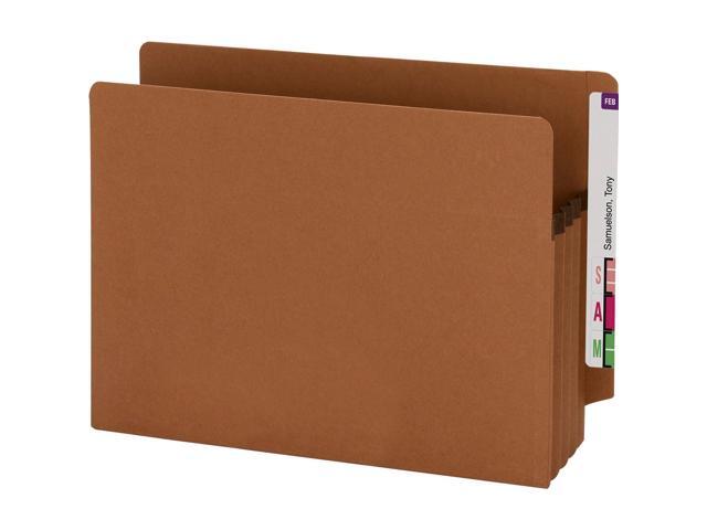 Smead Pocket End Tab Recycled 3-1/2' Exp Ltr 25/BX Redrope 73610