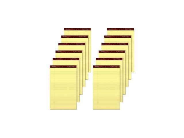 Ampad Gold Fibre Pads 8 1/2 x 14 Canary 50 Sheets Dozen 20030