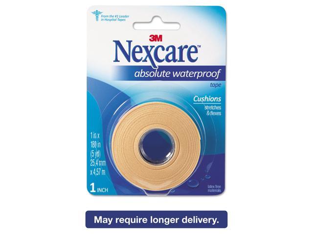 3M Nexcare 731 Absolute Waterproof First Aid Tape, Foam, 1' x 180', 1 Pack