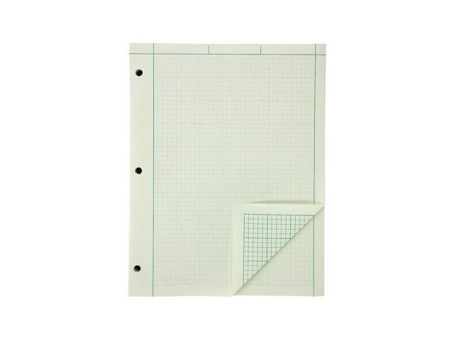 TOPS Engineer Pads Ruled 5x5 Sq/Inch 200 Shts/Pad 8-1/2'x11' GN 22144