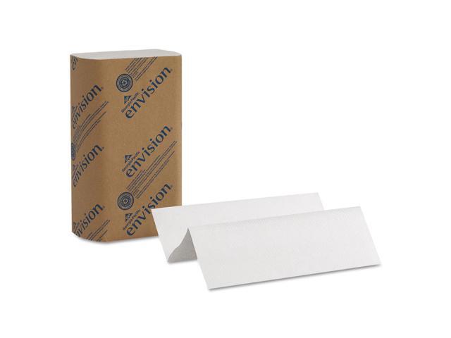 Envision Multifold Paper Towels 1-Ply 9 1/5 x 9 2/5 White 250/Pack 16 Packs