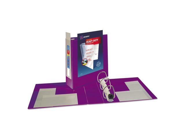 Avery Heavy-Duty View Binder w/Locking EZD Rings 3' Cap Purple 79810