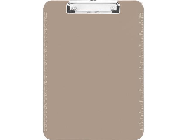 Business Source Clipboard Plastic w/Flat Clip 9'x12' Smoke 01870