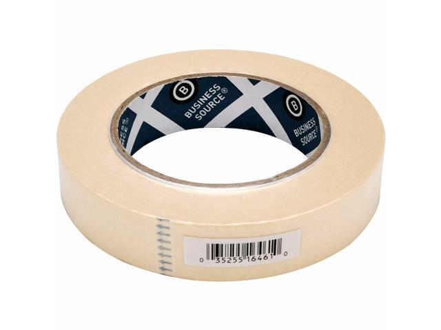 Business Source Masking Tape 3' Core 1'x60 Yards Natural Kraft 16461
