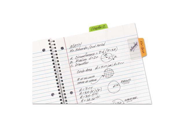 Avery Ultra Tabs Repositionable Tabs 2 x 1 1/2 Neon: Green Orange Pink 24/Pack