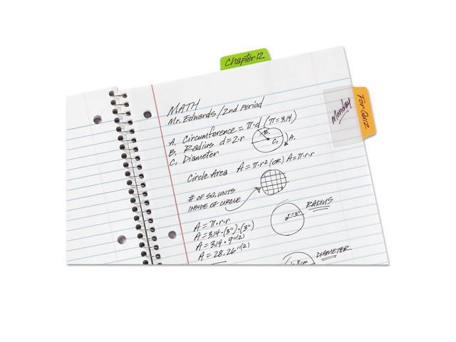 Avery Ultra Tabs Repositionable Tabs 2 x 1 1/2 Neon: Green Orange Pink 24/Pack