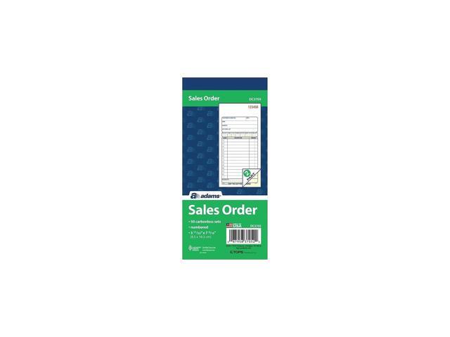 Adams Sales Order Book 7.19'L x 3.34'W 50/Pack (DC3705) 196071