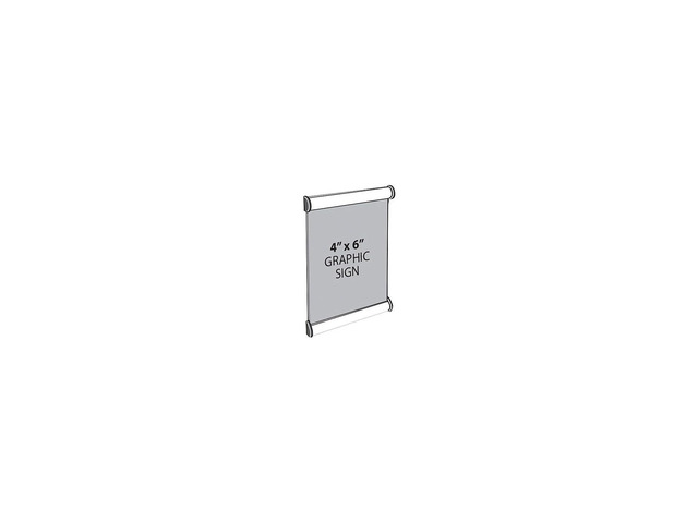Azar 4' x 6' Vertical/Horizontal Door Sign Snap Frame 300194