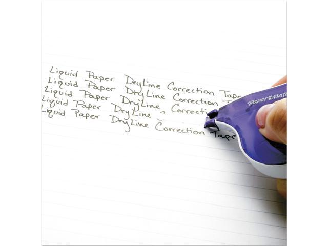 Liquid Paper DryLine Correction Tape Non-Refillable 1/6' x 472' 2/Pack 6137206