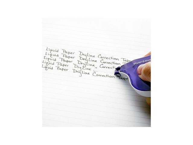Liquid Paper DryLine Correction Tape Non-Refillable 1/6' x 472' 2/Pack 6137206
