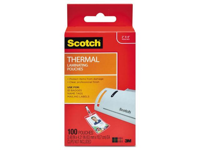 Laminating Pouches, 5 mil, 2.25' x 4.25', Gloss Clear, 100/Pack