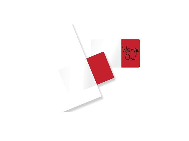 Easy-To-Read Self-Stick Index Tabs 0.43' Wide Red 50/Pack 76801