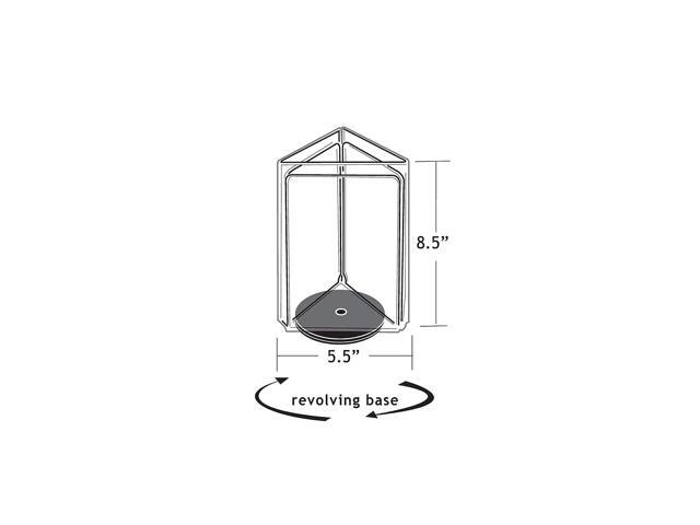 Azar Displays 3-Sided Sign Holder 8.5 x 5.5-inch 193730