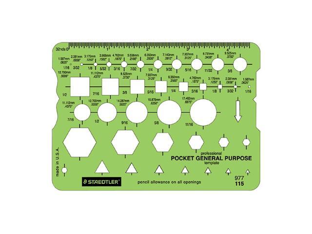 Staedtler Mars Pocket General Purpose Template 977