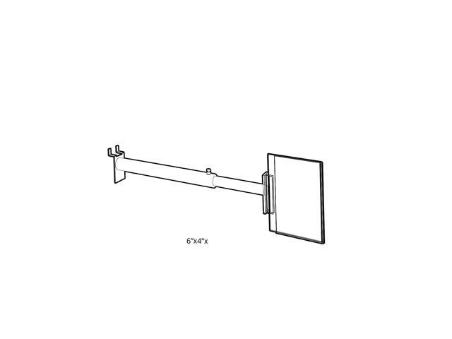 Azar Two Sided Acrylic Sign Holder with Telescopic Cup Grippers (107554)
