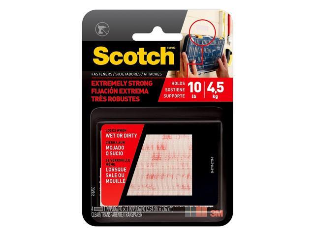 3M Scotch Extreme Fasteners 1' x 3' Clear 2/Pack RF6730