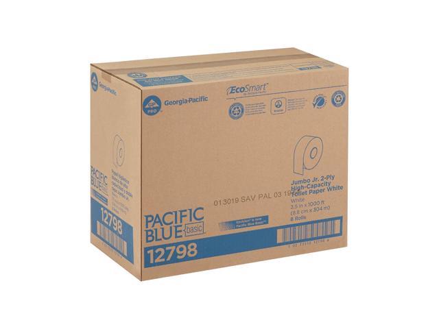 Georgia Pacific Professional Jumbo Jr. Bathroom Tissue Roll 9' dia 1000ft 8