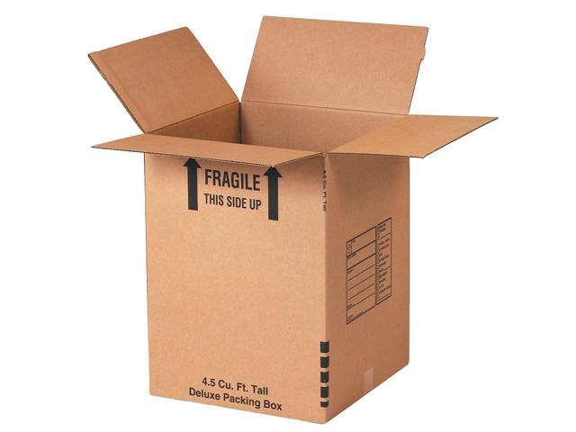 18' x 18' x 24' Partners Brand Deluxe Packing Boxes Kraft Brown 6/Pack (181824DPBRP6)