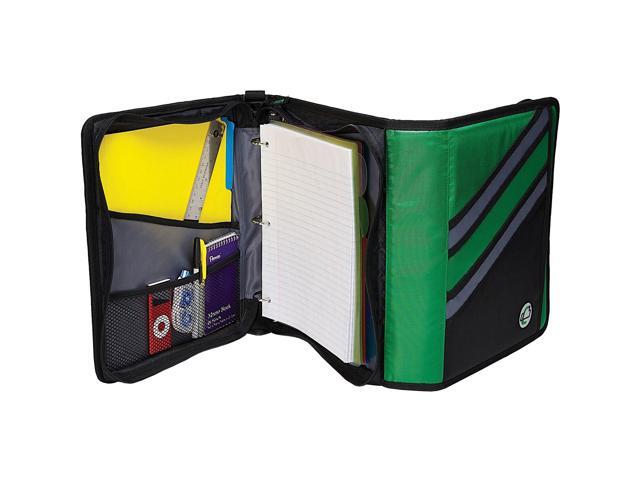 Case it Z-176 1 1/2 Black 2-in-1 Zipper Binder