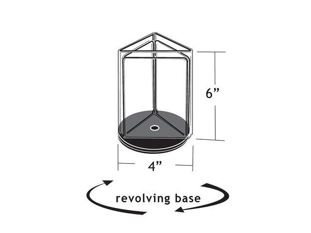 Azar Displays 3-Sided Sign Holder 6 x 4-inch 193726