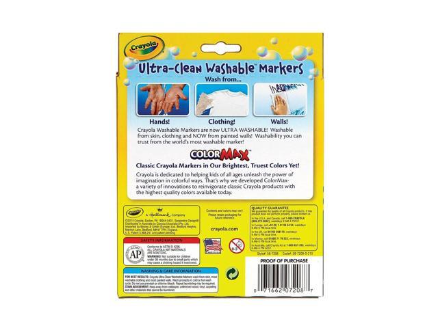 Crayola Ultra-Clean Washable Markers Wedge Tip 58-7208