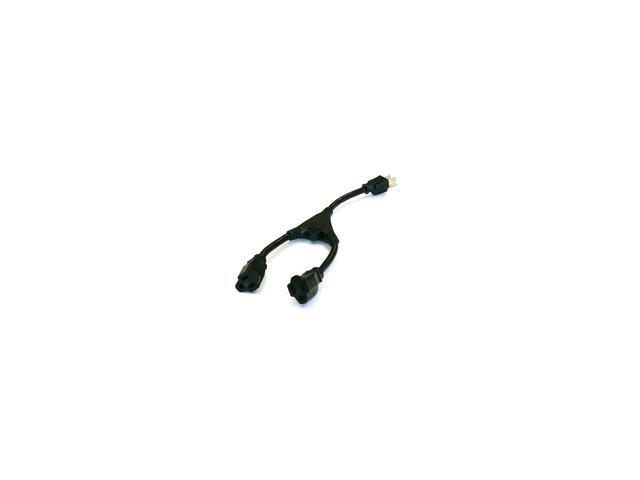 Monoprice 14inch 16AWG Power Cord Splitter Cable, 10A (NEMA 5-15P to 2x NEMA 5-15R)