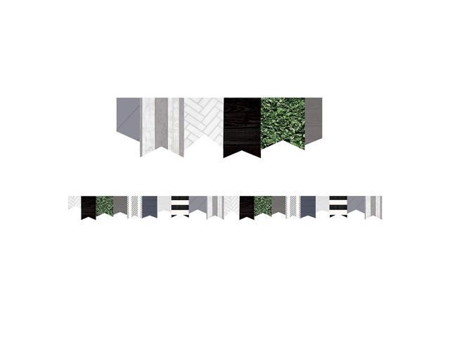 Teacher Created Resources Modern Farmhouse Die-Cut Border 2.75' x 210' Pennants (TCR8517-6)