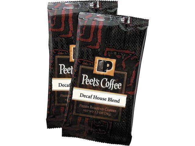 Peet's Coffee & Tea Coffee Portion Packs House Blend Decaf 2.5 oz Frack Pack 18/Box 504913
