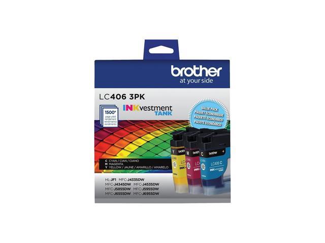 Brother Genuine LC406 INKvestment Tank Standard Yield Color Ink Cartridge Set (Cyan, Magenta, Yellow) - image 2