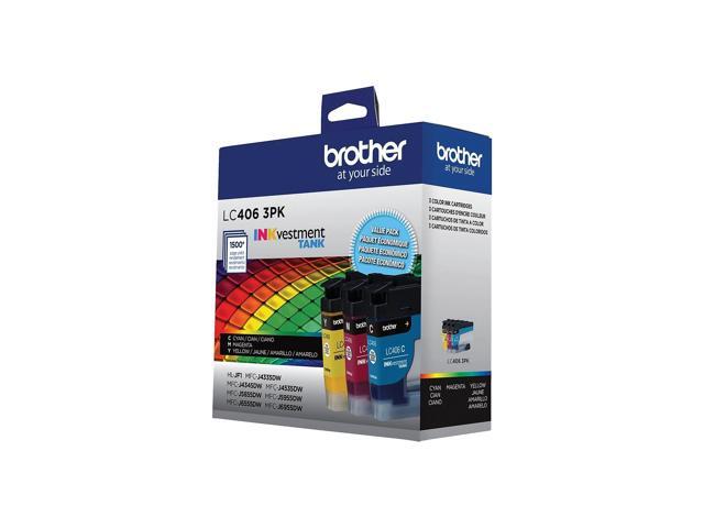 Brother Genuine LC406 INKvestment Tank Standard Yield Color Ink Cartridge Set (Cyan, Magenta, Yellow) - image 8