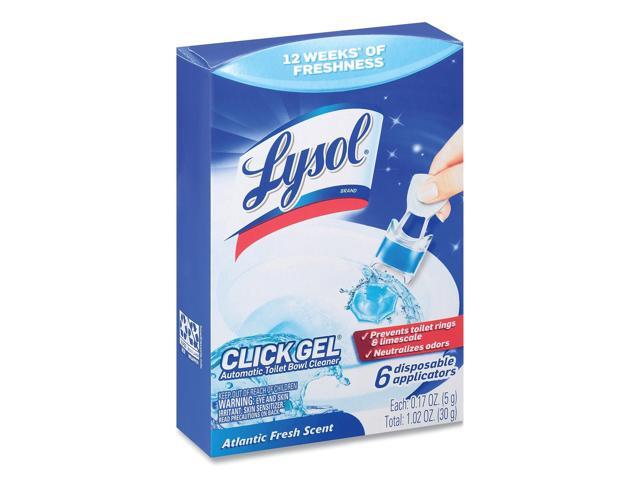 LYSOL Brand Click Gel Automatic Toilet Bowl Cleaner Ocean Fresh 6/Box 4 Boxes/Carton 89059CT