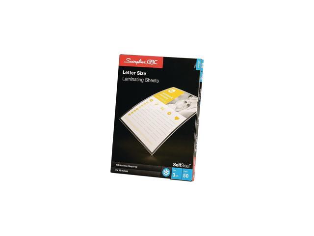 Gbc Laminating Sheets, 12-3/16x9-1/4', PK50 Gloss 3747307CF