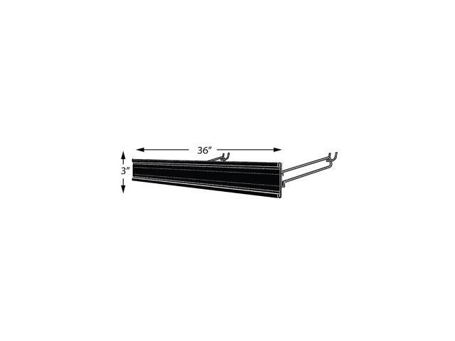 Azar Displays Extended Sign Holder 3 x 36-inch 600336-BLK