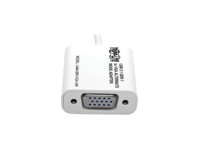 Tripp Lite USB C to VGA Video Adapter Converter 1080p USB Type C to VGA (U444-06N-VGA-AM)