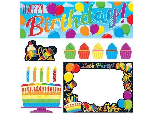 Photos - Other Jewellery Trend Enterprises TREND Rainbow Birthday Wipe-Off Learning Set 30 Pieces T