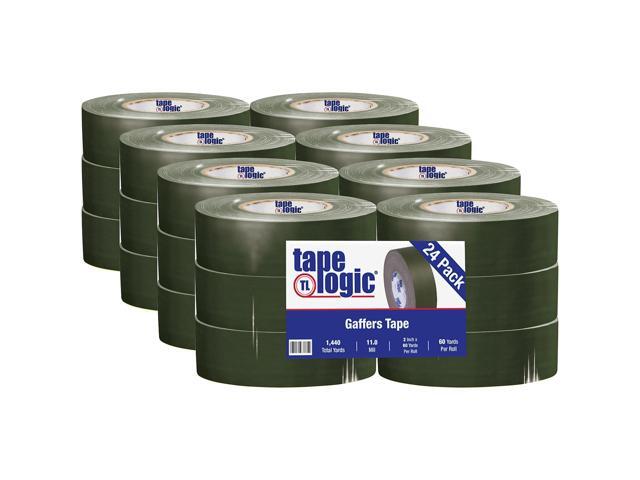Tape Logic 2' x 60 yds. x 11 mil Gaffers Tape Olive Green 24/Carton T98718OG
