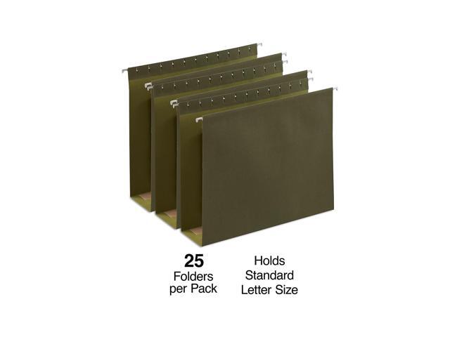 Pendaflex Interior File Folders 1/3 Cut Top Tab Letter Red 100/Box 421013RED