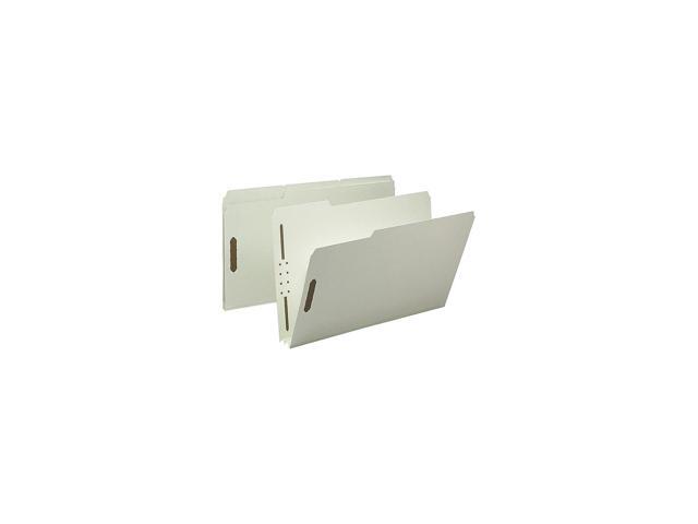 Nature Saver SP17235 Pressboard Fastener Folder - 8.50' Width x 14' Length Sheet Size - 2' Expansion - 2 Fastener - Gray/Green - 25 / Box, 1 Box