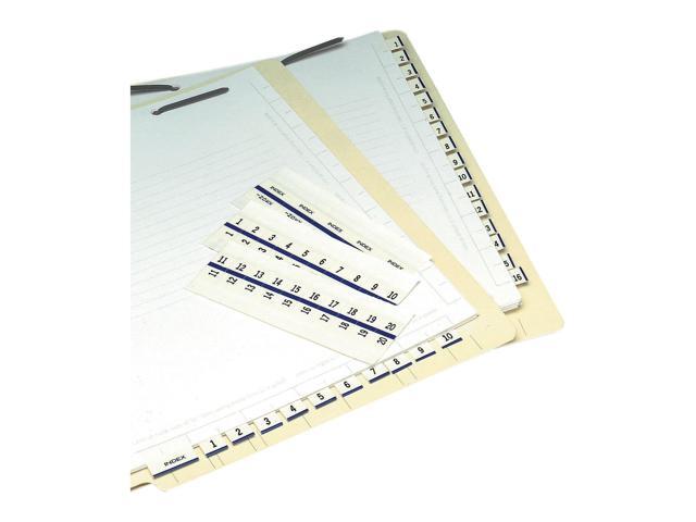 Tabbies Legal Index Tabs 1-10 100 Tabs/PK Blue Edge 58000