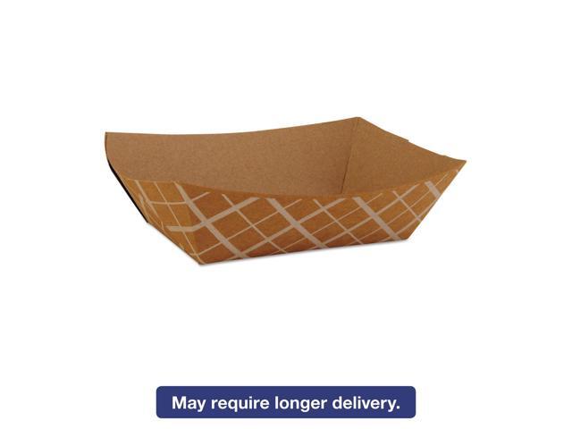 Southern Champion Paper Food Baskets Brown/White Check 1 lb Capacity 1000/Carton 0513