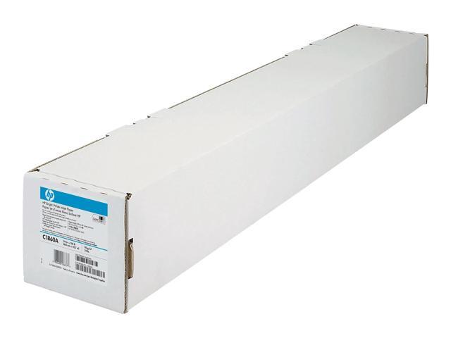 HP Designjet Bright White Inkjet Paper 4.7 mil 24' x 150 ft White C1860A