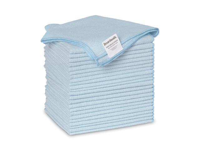 Boardwalk Microfiber Cleaning Cloths 16 x 16 Blue 24/Pack 2164038