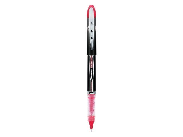 uni-ball VISION ELITE Roller Ball Stick Waterproof Pen Red Ink Super Fine 69022