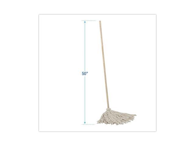 Boardwalk Mop Head, Cotton, Cut-End, White, #24 Handle Deck, 6/carton BWKCD50024S Includes six mops per case.