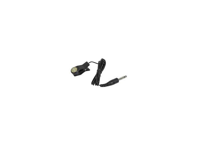 Monoprice Clip On Pickup - Black With 8 Inch Cable, 1/4 Staight Plug, Easy Tuning, Compatible With Acoustic Guitars, Cellos And Violins